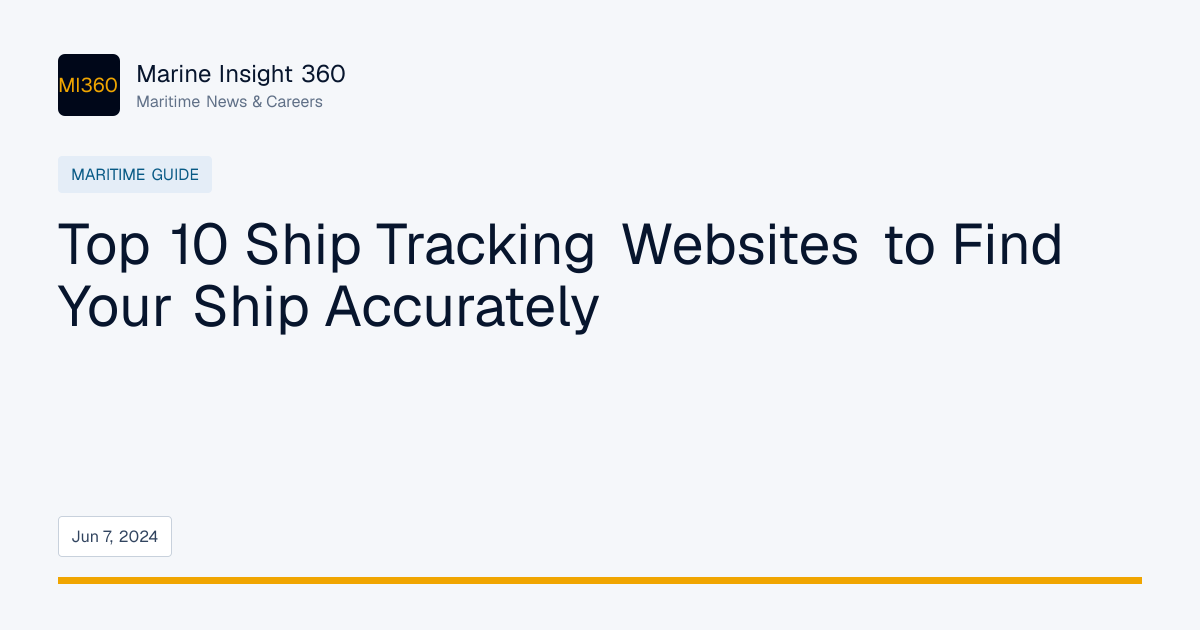 Top 10 Ship Tracking Websites to Find Your Ship Accurately | Marine ...